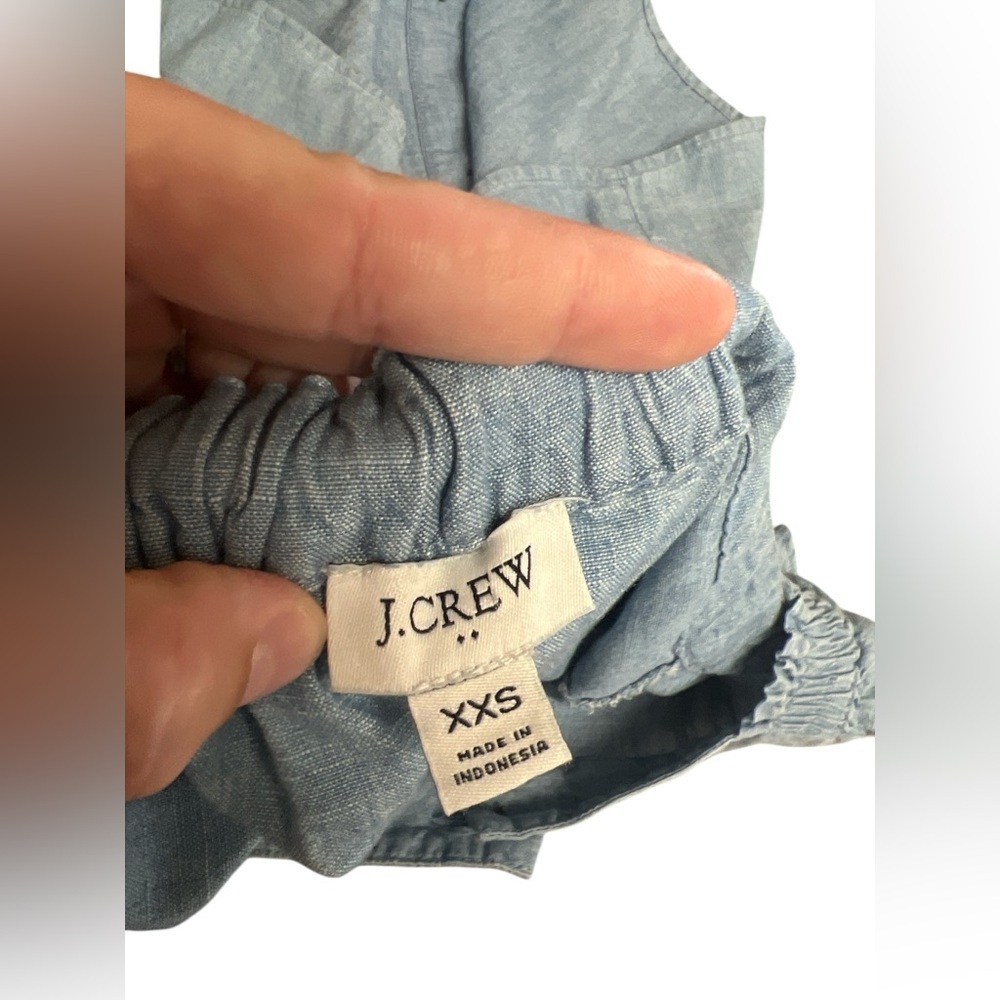 J crew denim ruffled tank top - Picture 7 of 7